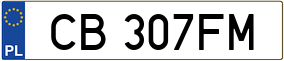 Trailer License Plate
